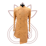 Asymmetric Orange Embellished Sherwani