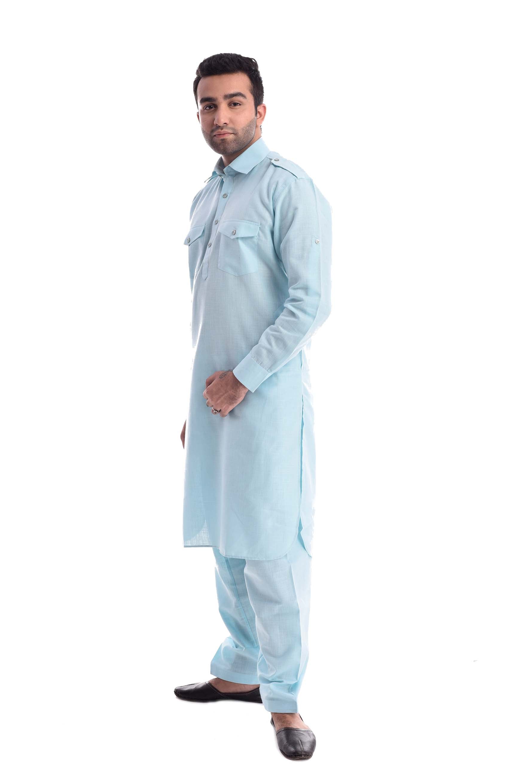 Ice Candy Sorbet Pathani Suit Kurta Set