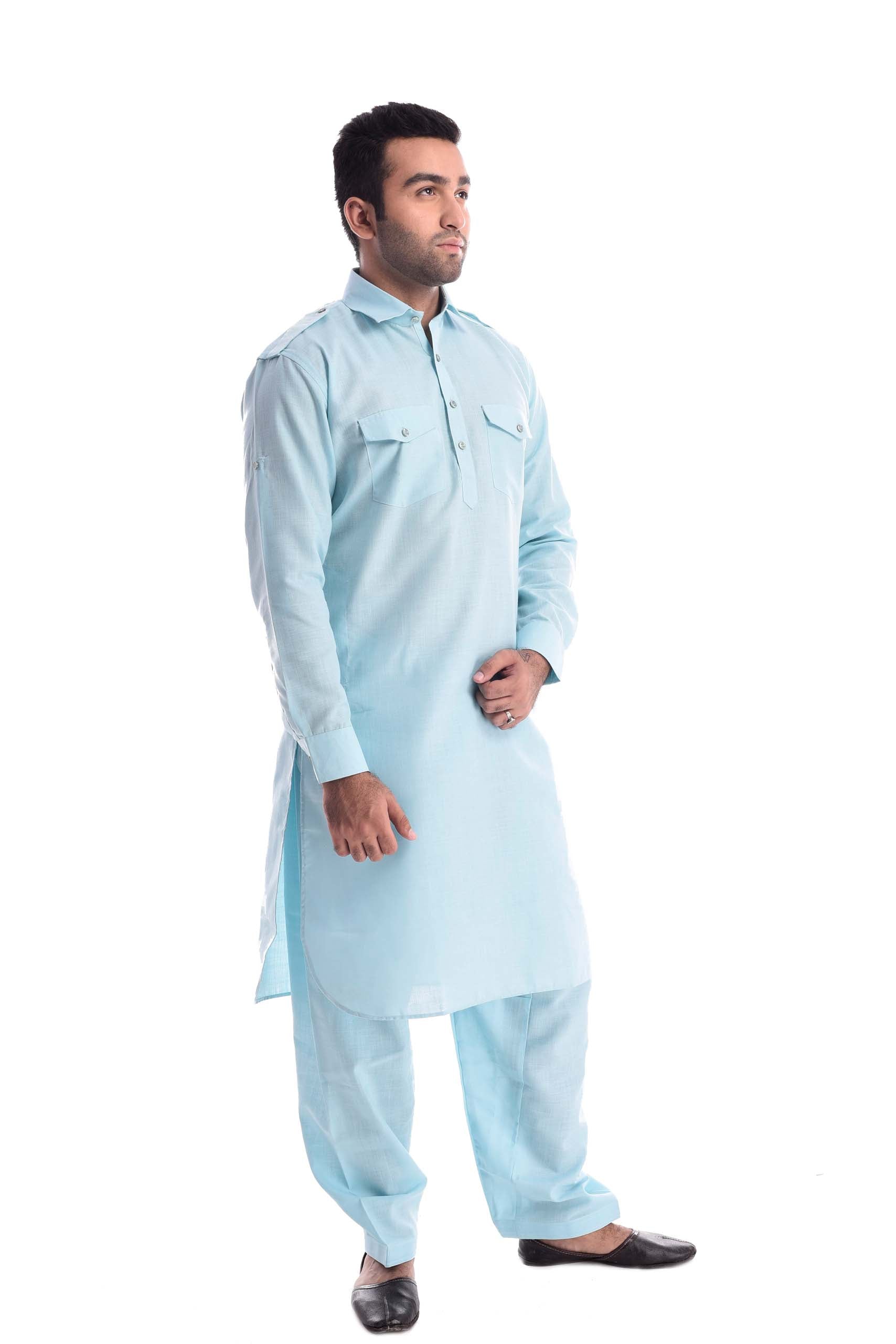 Ice Candy Sorbet Pathani Suit Kurta Set