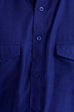 Electric Blue Pathani Suit Kurta Set