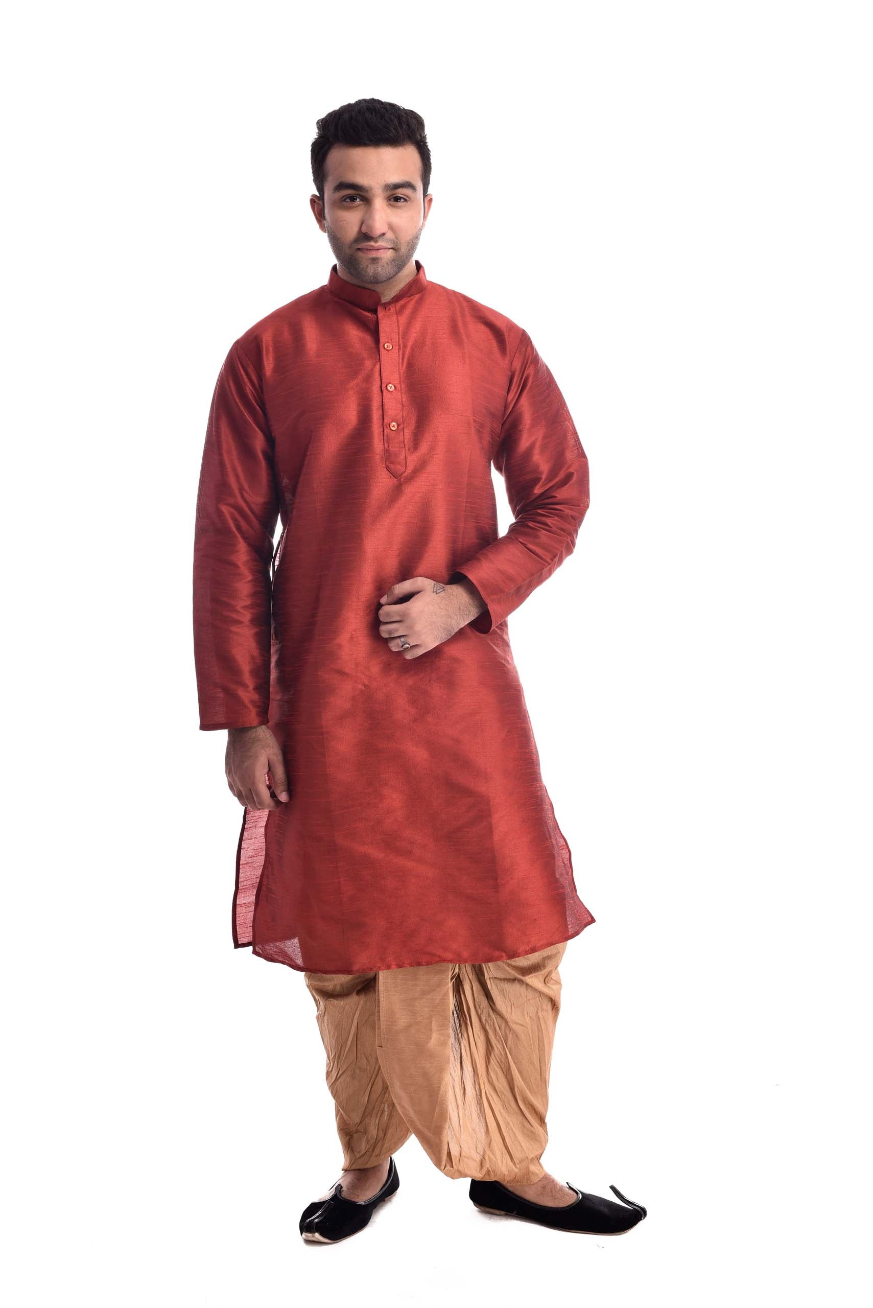 Red-Gold Warrior Kurta Set