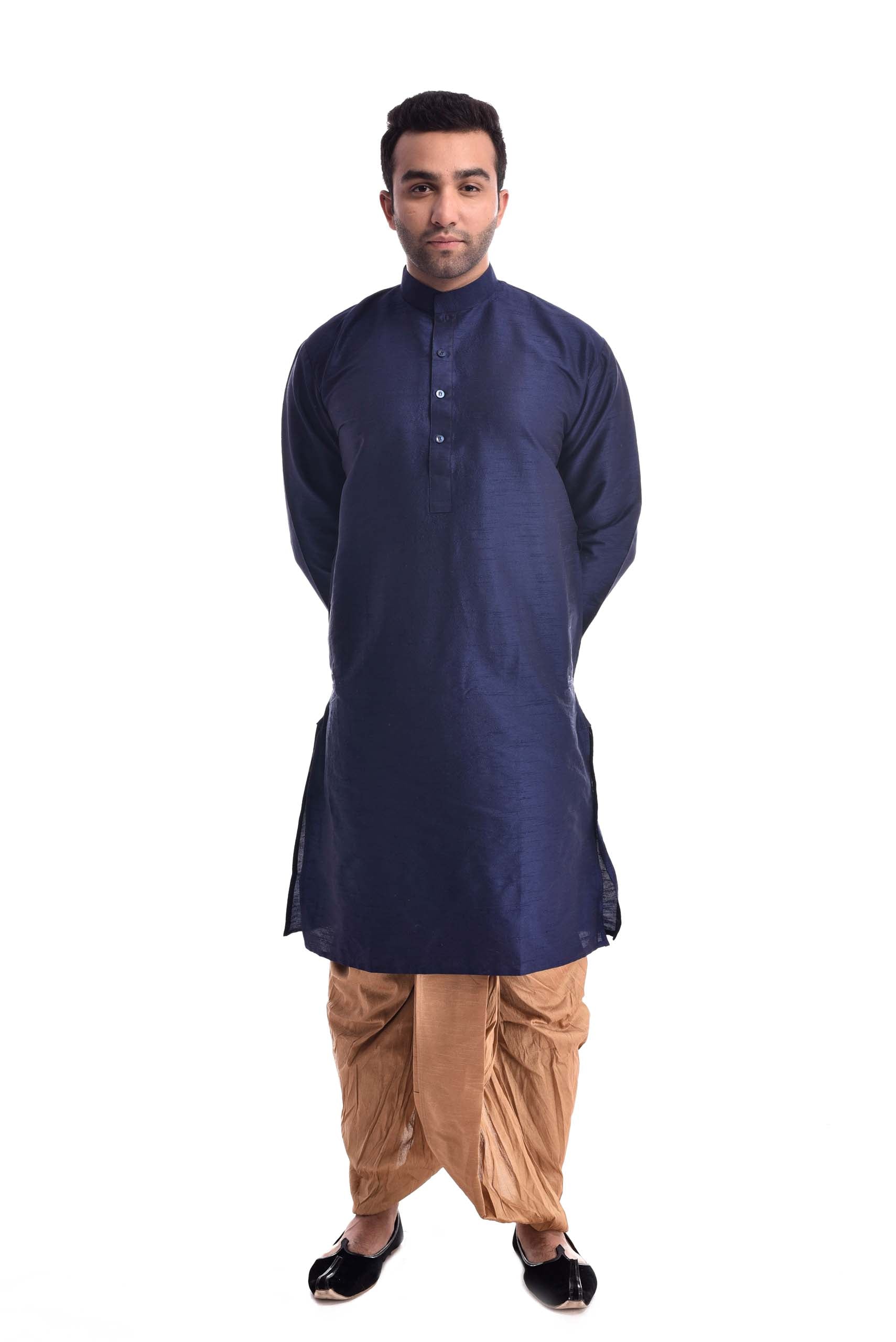 Goldy Blue Warrior Kurta Set