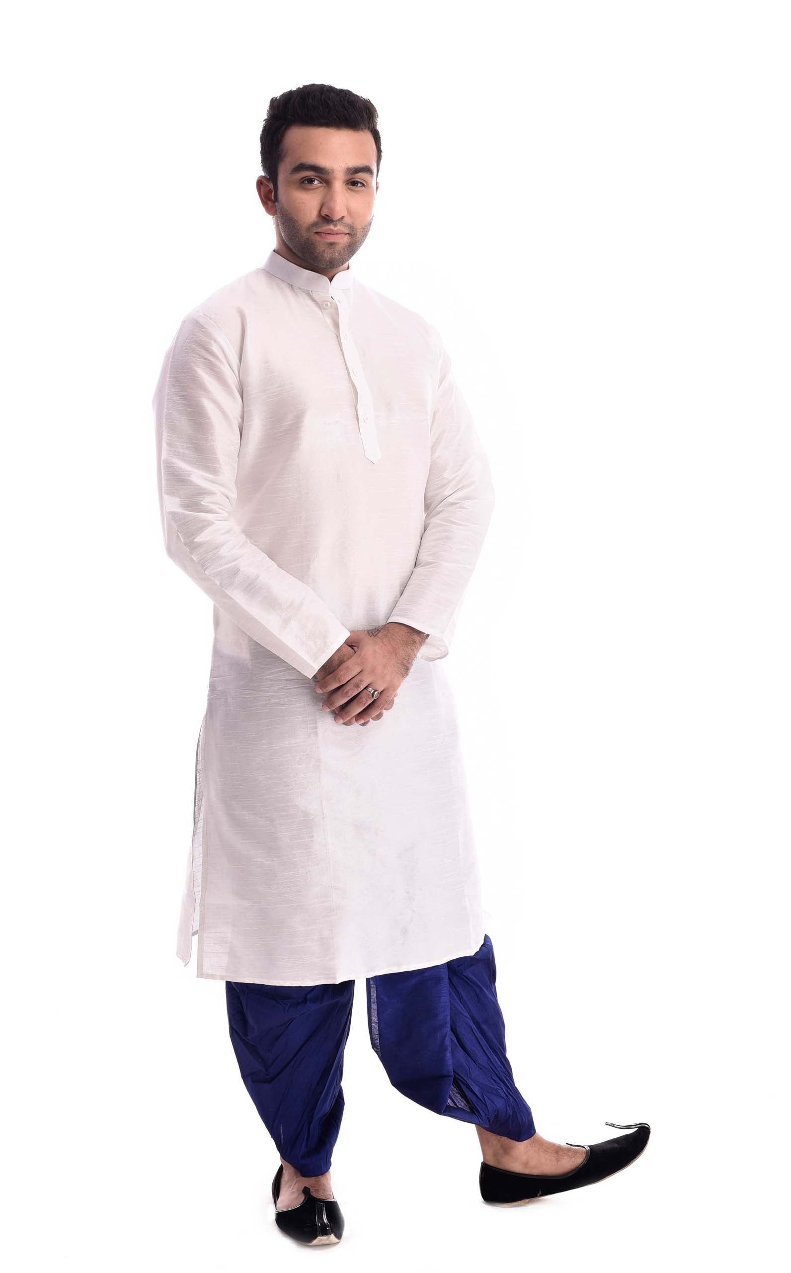 White Sapphire Warrior Kurta Set