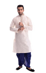 White Zardozi Kurta Set