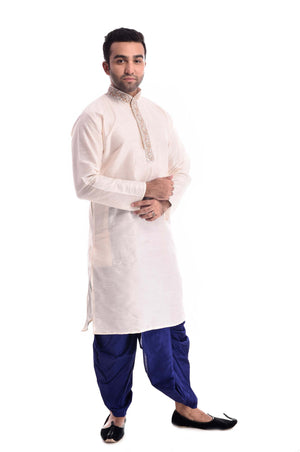 White Zardozi Kurta Set