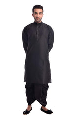 All Black Kurta and Patiala Salwar Set