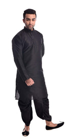 All Black Kurta and Patiala Salwar Set