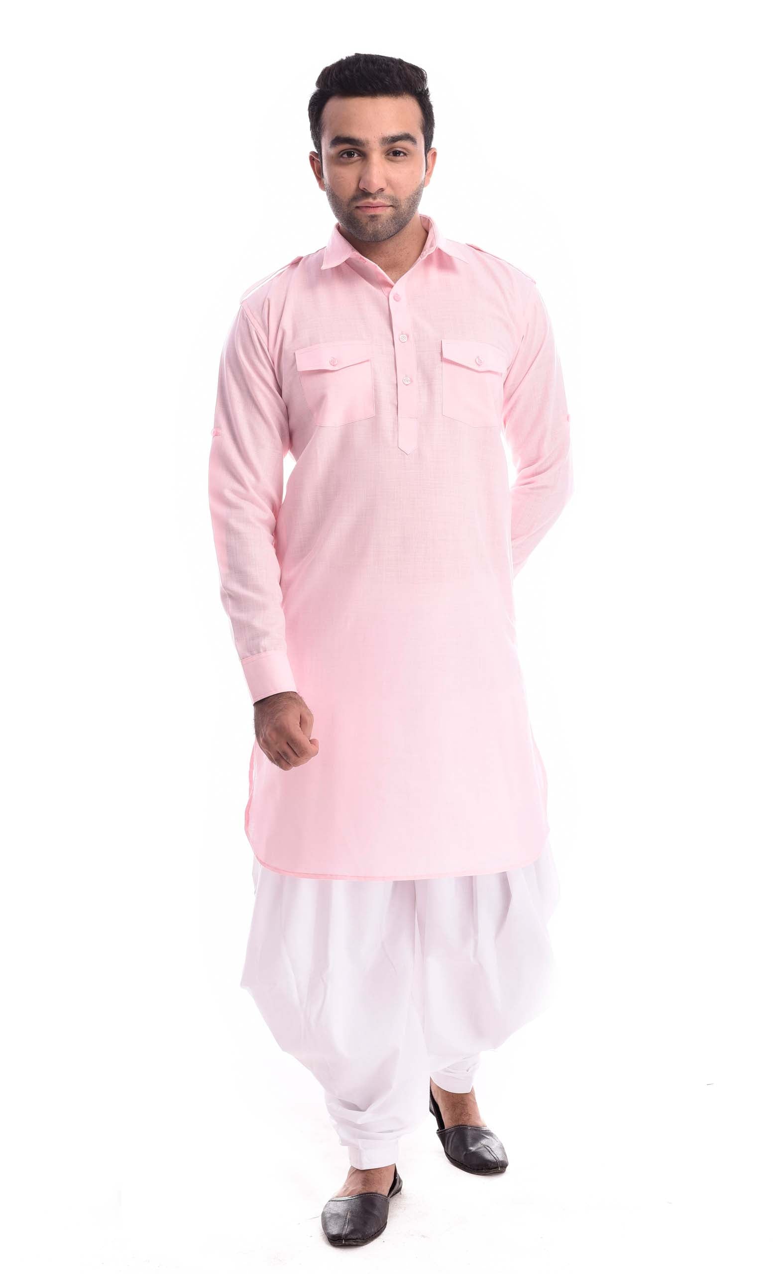 Cotton Candy Sorbet Pathani Suit Kurta Set