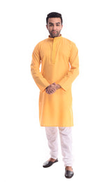 Good Earth Mango Duet Kurta Pyjama in Organic Cotton