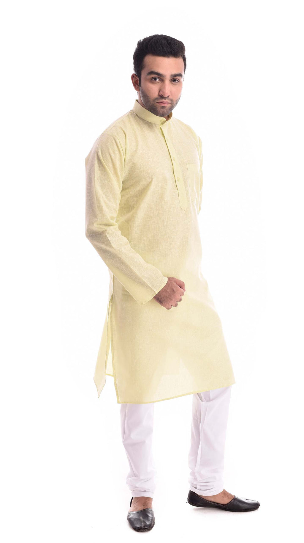 Good Earth Daffodil Kurta Pyjama in Organic Cotton