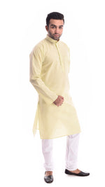 Good Earth Daffodil Kurta Pyjama in Organic Cotton