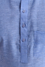 Calm Blue Half Sleeves Kurta Pyjama