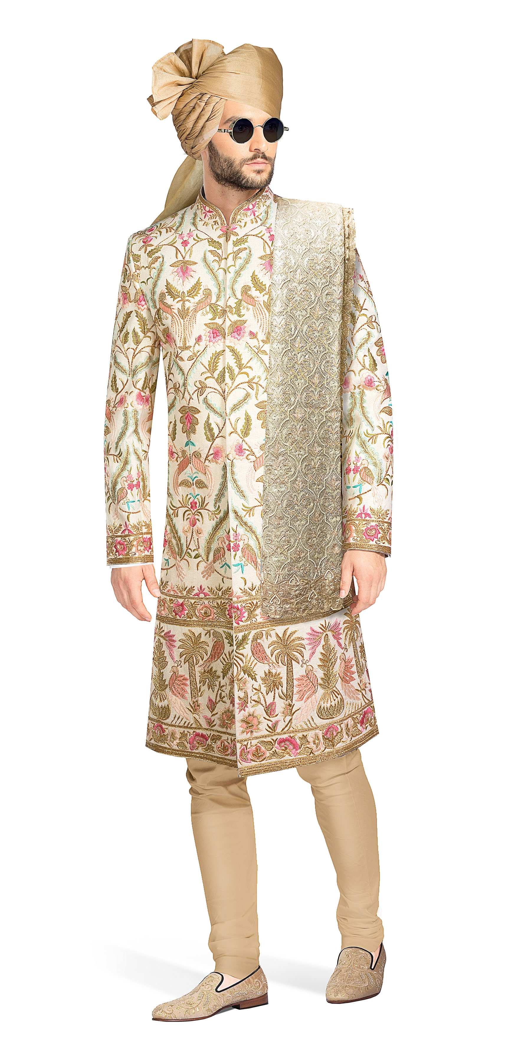 Ethnic Heart Groom's Silk Sherwani