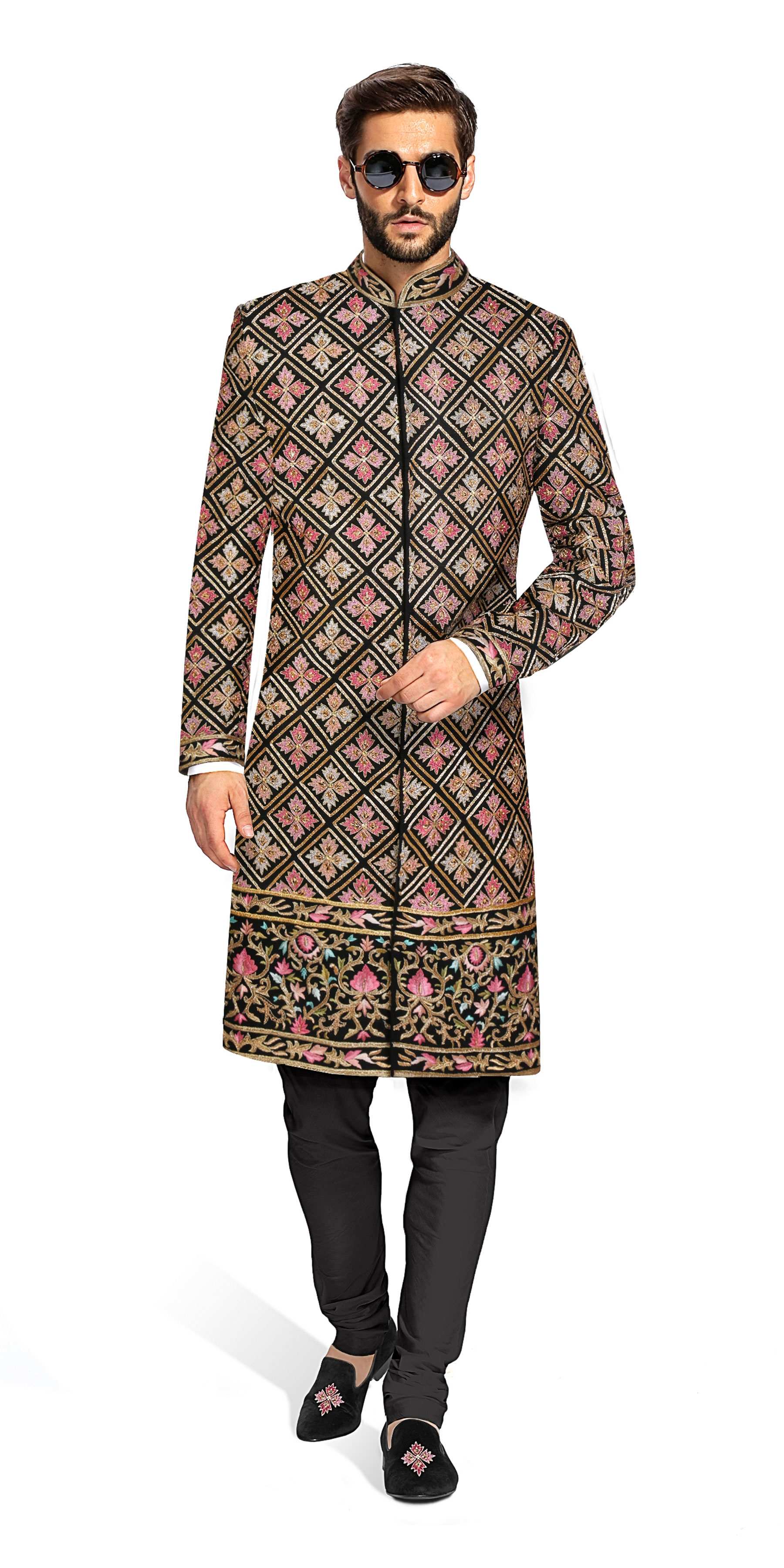 Party Wear Black Men's Sherwani, Plus Size Groom Suit, Indian Wedding  Sherwani, Made to Order Men Collection, Punjabi Suit for Groom -  Canada