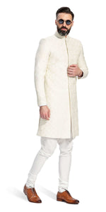 Menara White Sherwani